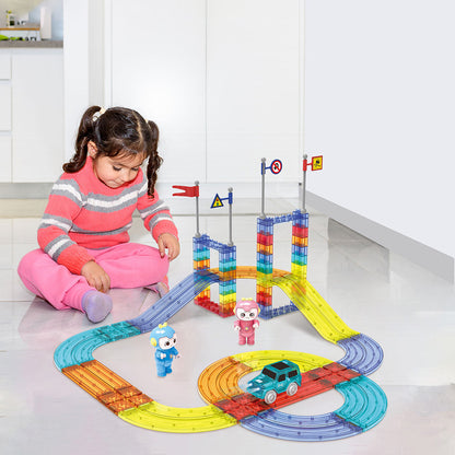 Kids Magnetic Tiles Blocks-2065254404071755782