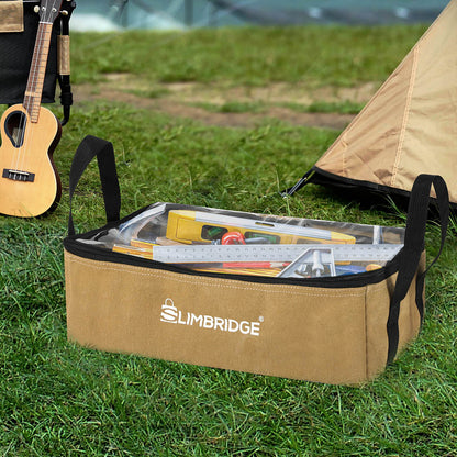 Slimbridge 3PCS Camping Canvas Storage Khaki-2065254372631252998