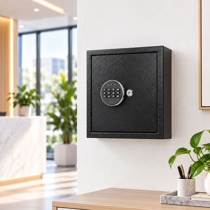 Levede Key Safe Lock Box Large 67 Hook Carbon Steel Cabinet With LED Black-2109799599399702535