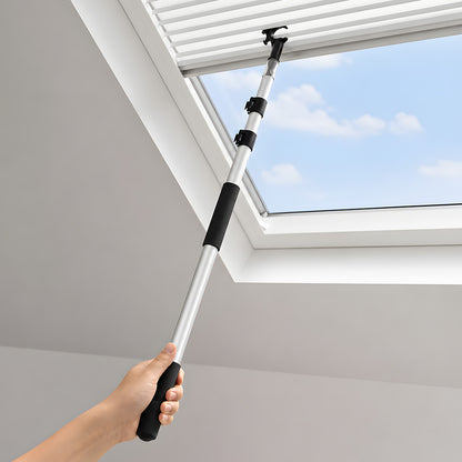 Levede Roof Window Pole 1.1-2m Skylight Rooflight Opener Aluminium Black-2100034938832293894