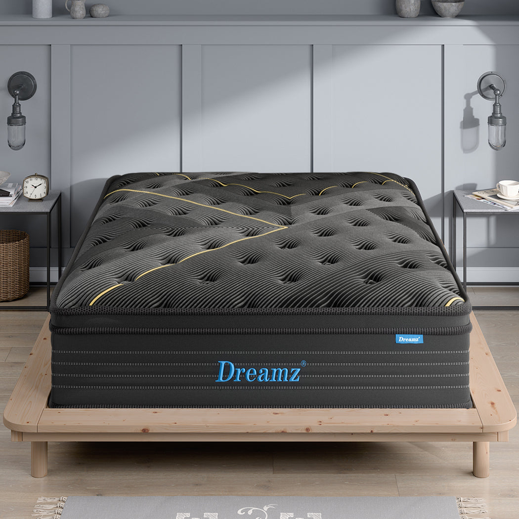 Dreamz Spring Mattress Bamboo Euro Top Queen-2025742038045167622
