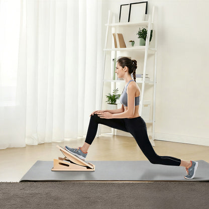 Centra 4-Level Adjustable Wooden Slant Board Professional Incline Calf Stretcher-2050059021230149639