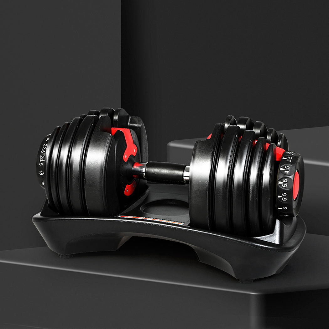 Centra 24kg Adjustable Dumbbell Set Home Gym-2006732825503600646