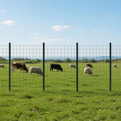 Garden U Fence Posts No Dig Metal Stakes Outdoor Yard Green 3ft 10Pack Green-2100035034437259271