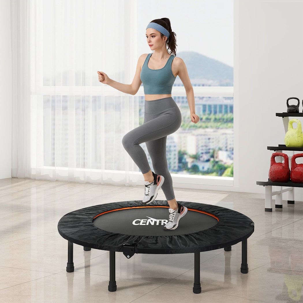 Centra 48 Inch Mini Trampoline Round Exercise Rebounder-2065254288132804615
