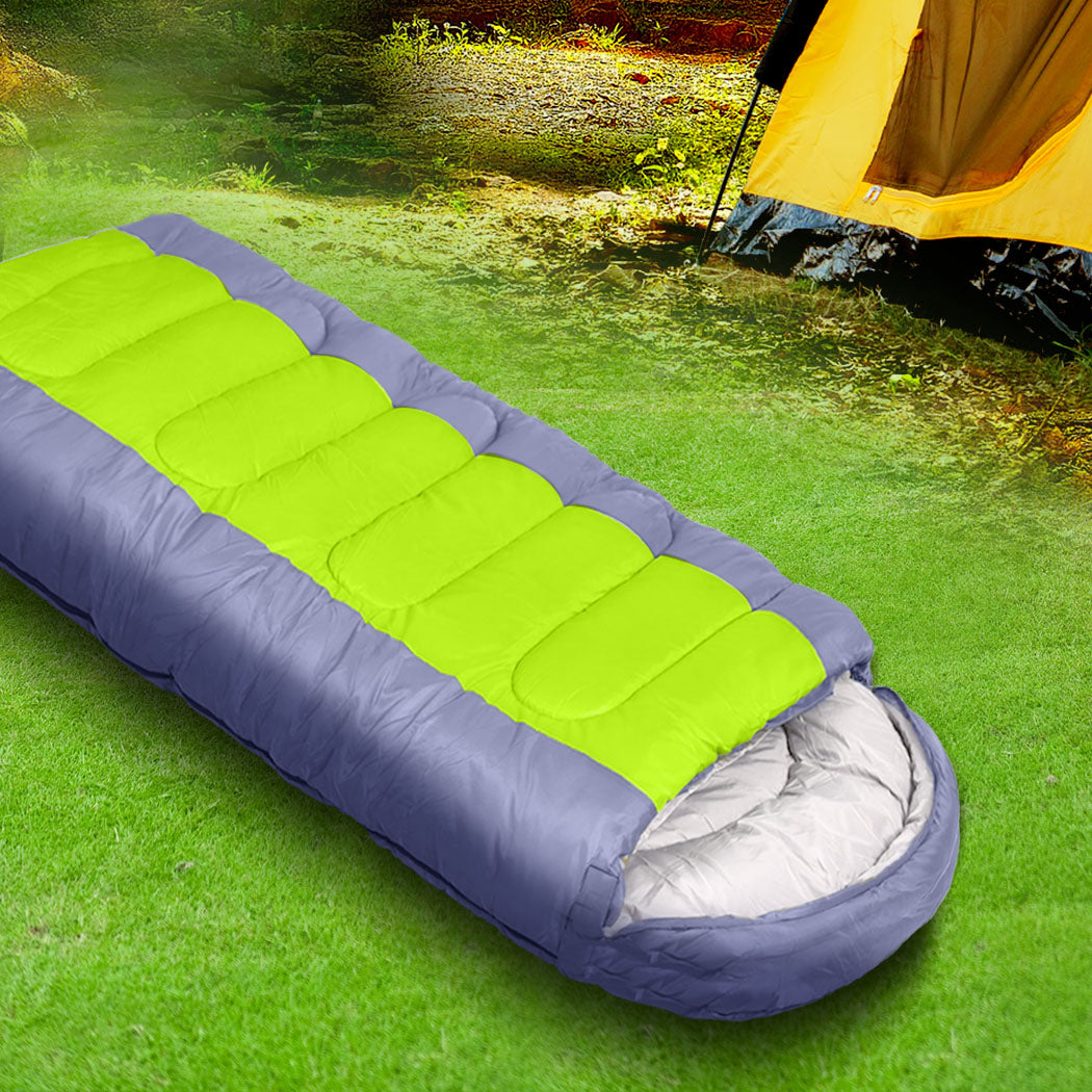 Mountview Sleeping Bag Outdoor Camping Grey-2065254371851112455
