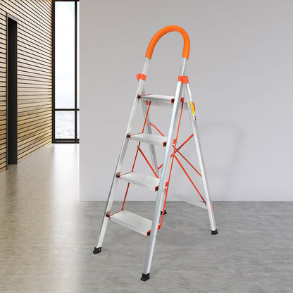 Traderight 4 Step Ladder Folding Aluminium-2065254474234073095