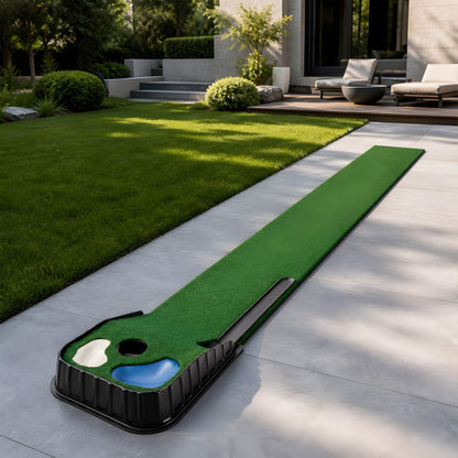 Centra Golf Putting Mat Training Aid Auto Ball Return 270cm Indoor,Green-2109799593401847815