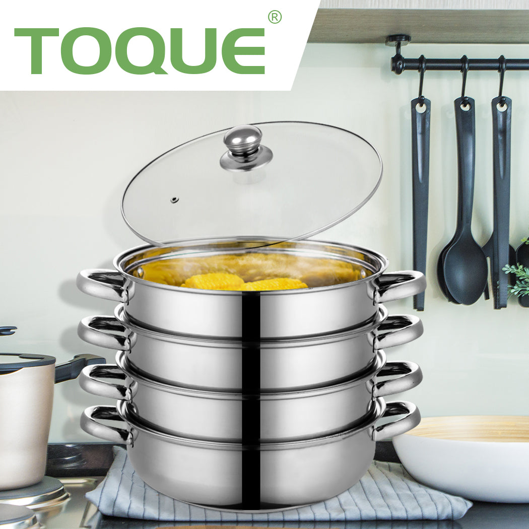 TOQUE Stainless Steel Steamer Meat Vegetable-2025742037680263175