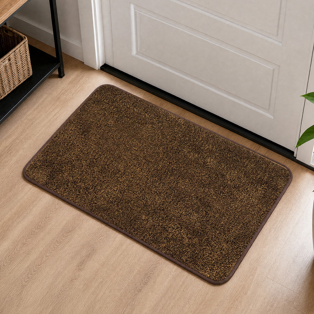 Marlow Door Mat Non Slip Absorbent Washable Pet Friendly for Entrance Brown-2109799592705593352