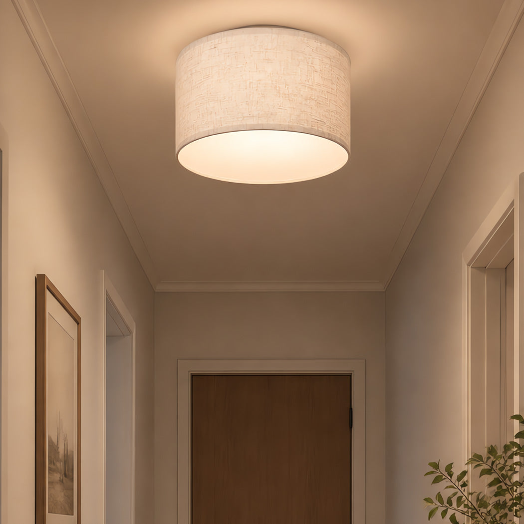 Emitto Lamp Shade 4pc Linen Drum E26 E27 with E14 Ring for Home Decor Beige-2109799596627267592