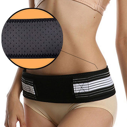 Men & Women Lower Back Pain Relieve Sciatica Waist Belly Support Belt