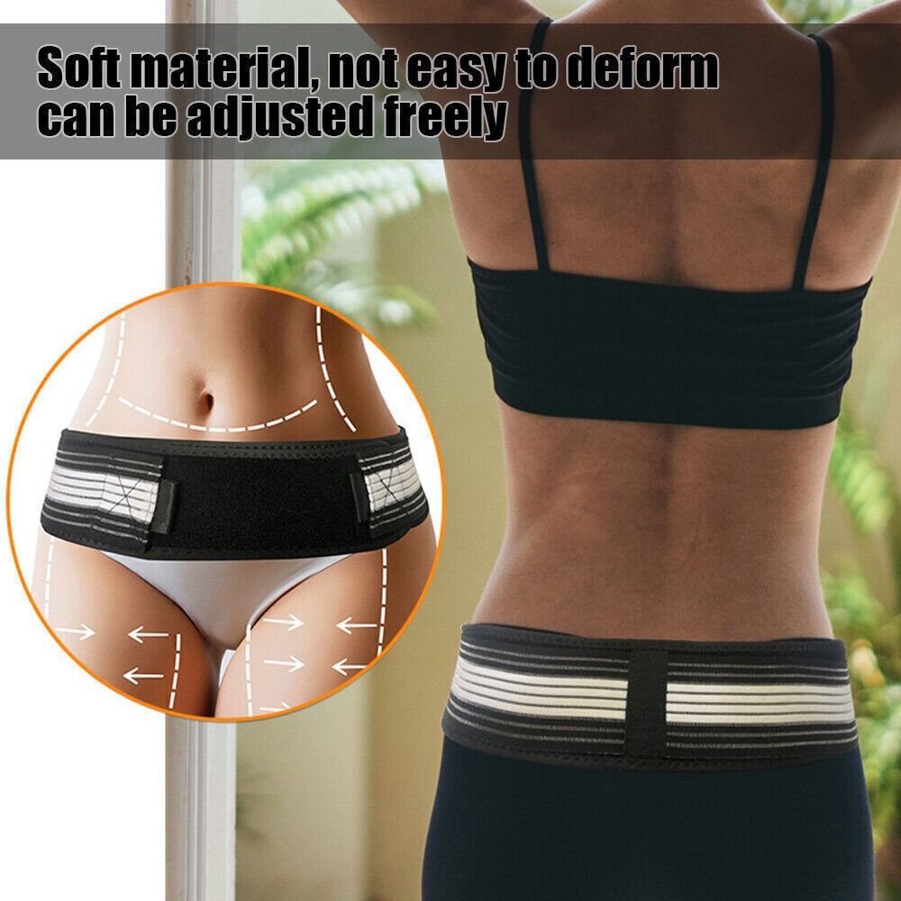 Men & Women Lower Back Pain Relieve Sciatica Waist Belly Support Belt