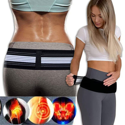 Men & Women Lower Back Pain Relieve Sciatica Waist Belly Support Belt