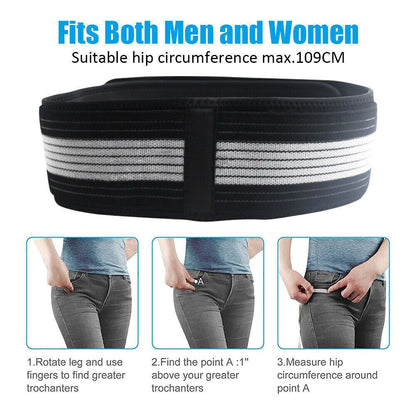 Men & Women Lower Back Pain Relieve Sciatica Waist Belly Support Belt