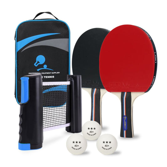 Portable Table Tennis Kit Ping Pong Set Instant Retractable Net Rack + 2 Bats + 3 Balls