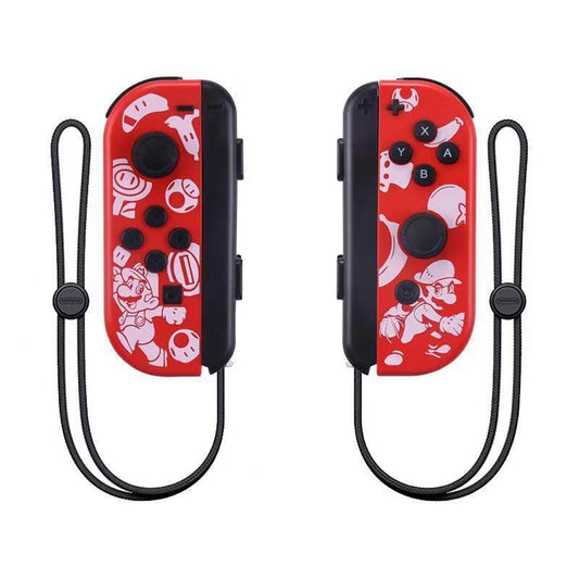 Wireless Controller Gamepad For Nintendo Switch Joy Con Left + Right - Red Mario + Wrist Strap