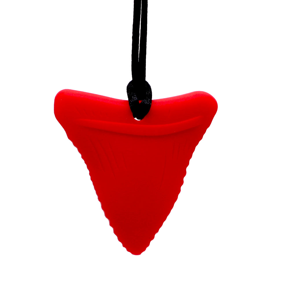 Shark Tooth Silicone Sensory Chew Necklace Chewable Pendant