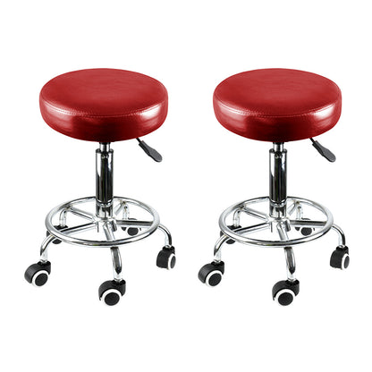 Levede 2x Salon Stool Swivel Barber Stools-2029387212935794688