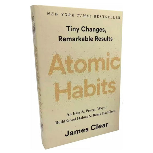 Atomic Habits by James Clear self-improvement paperback book