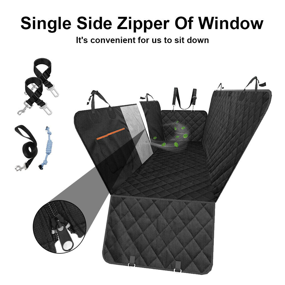 Premium Waterproof Pet Car Seat Cover Hammock - Non-Slip Protector for Dogs and Cats