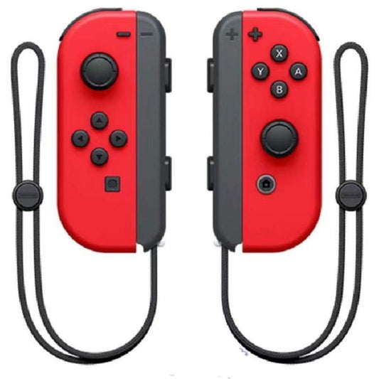 Wireless Controller Gamepad For Nintendo Switch Joy Con Left + Right - Super Mario Odyssey Red + Wrist Strap