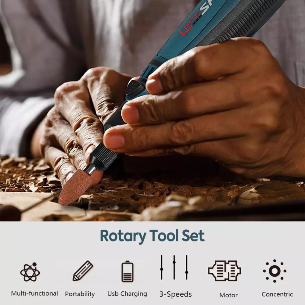 Cordless Electric Grinding Pen Kits Rotary Drill Grinder USB Engraving Tools