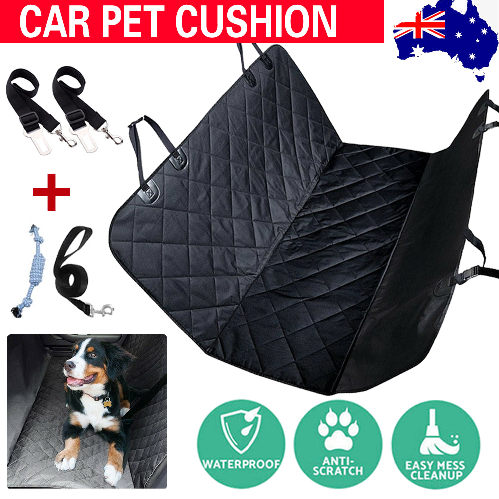 Premium Waterproof Pet Car Seat Cover Hammock - Non-Slip Protector for Dogs and Cats