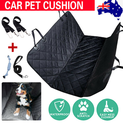 Premium Waterproof Pet Car Seat Cover Hammock - Non-Slip Protector for Dogs and Cats