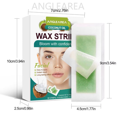 30Pcs Facial Hair Removal Wax Strip per Box Professional Non Woven Face Lip Eyebrow Women'S Body Hair Removal