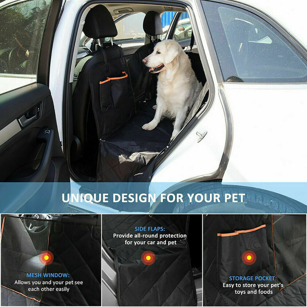 Premium Waterproof Pet Car Seat Cover Hammock - Non-Slip Protector for Dogs and Cats