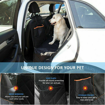 Premium Waterproof Pet Car Seat Cover Hammock - Non-Slip Protector for Dogs and Cats