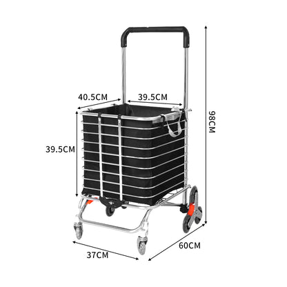 Mountview Foldable Shopping Cart Trolley-2065254468903112706