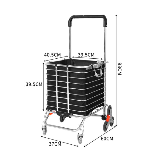 Mountview Foldable Shopping Cart Trolley-2065254468903112706