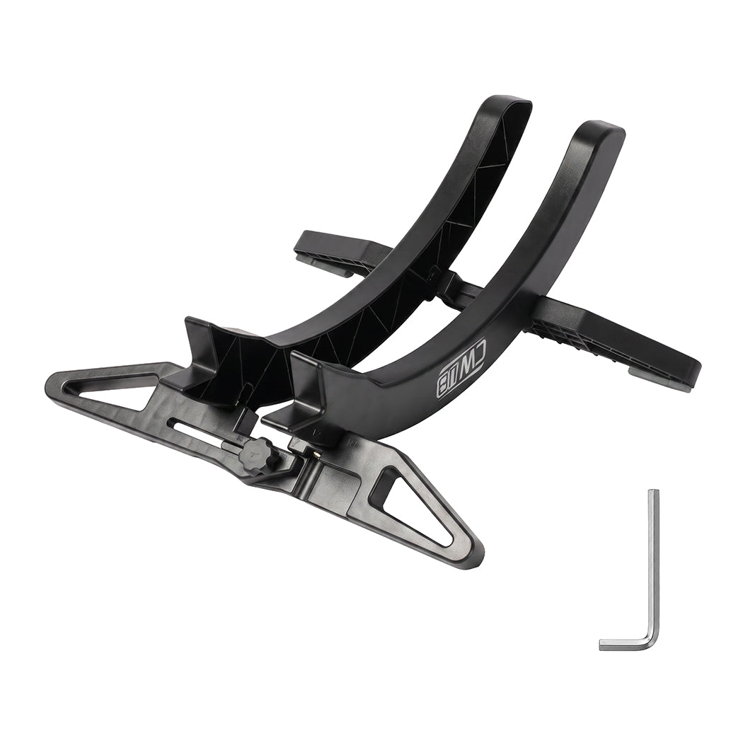 Monvelo Bike Stand Wide ABS Wheel Holder for Garage Indoor Floor Storage Black-2100035001121902592