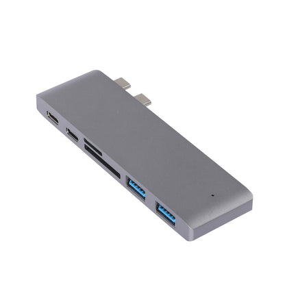 USB 3.0 Type-C HUB 6 Port Powered Adapter Grey-2065254514168041472