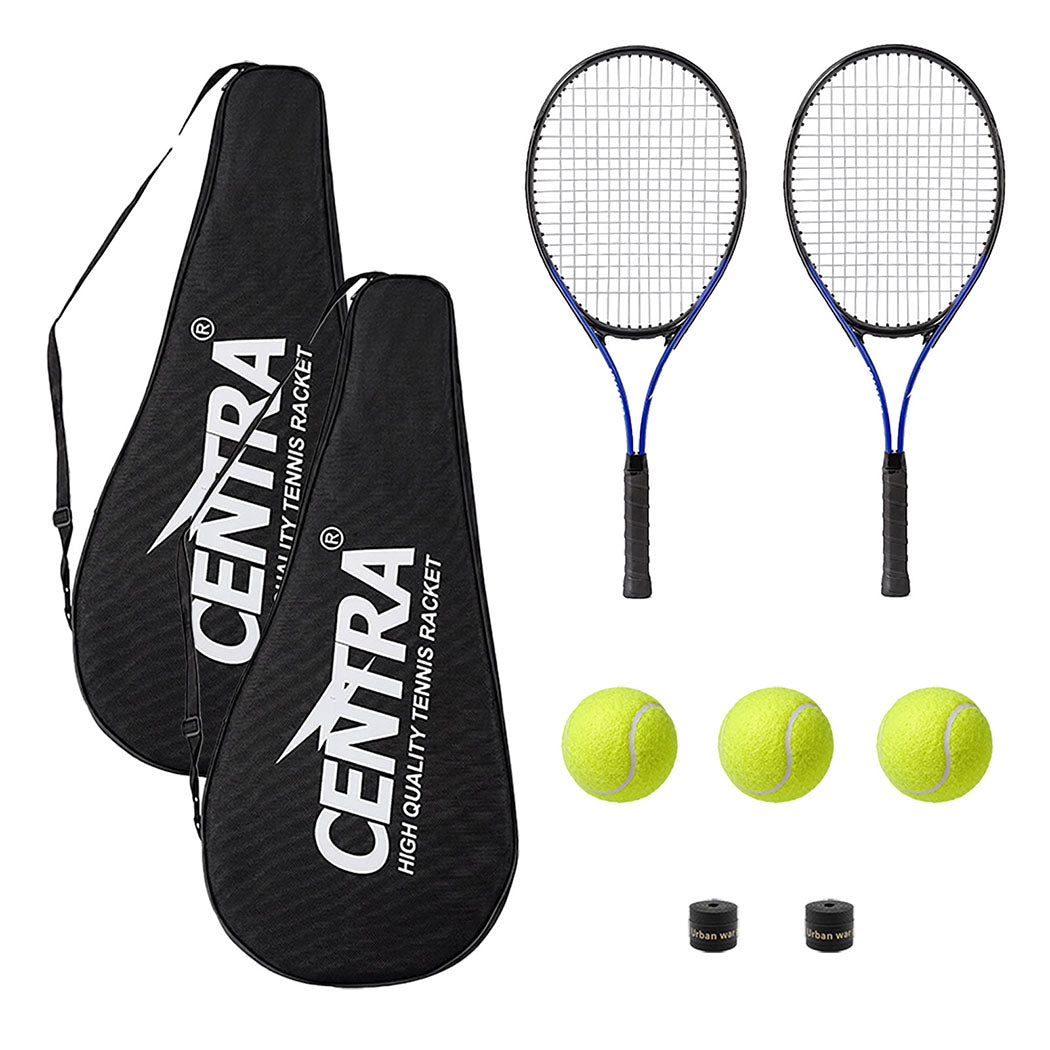 Centra 9Pcs Tennis Racket  Set Lightweight Racquet Balls Carry Bag Overgrips-2100035024760999936