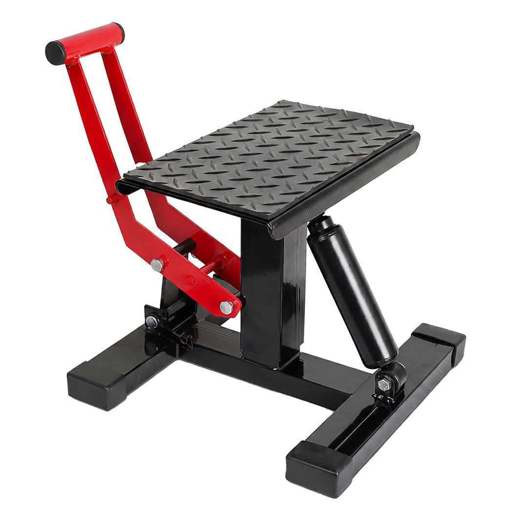 Monvelo Dirt Bike Lift Stand Hydraulic Motorcycle Jack 400kg 360° Platform-2061251871993106432