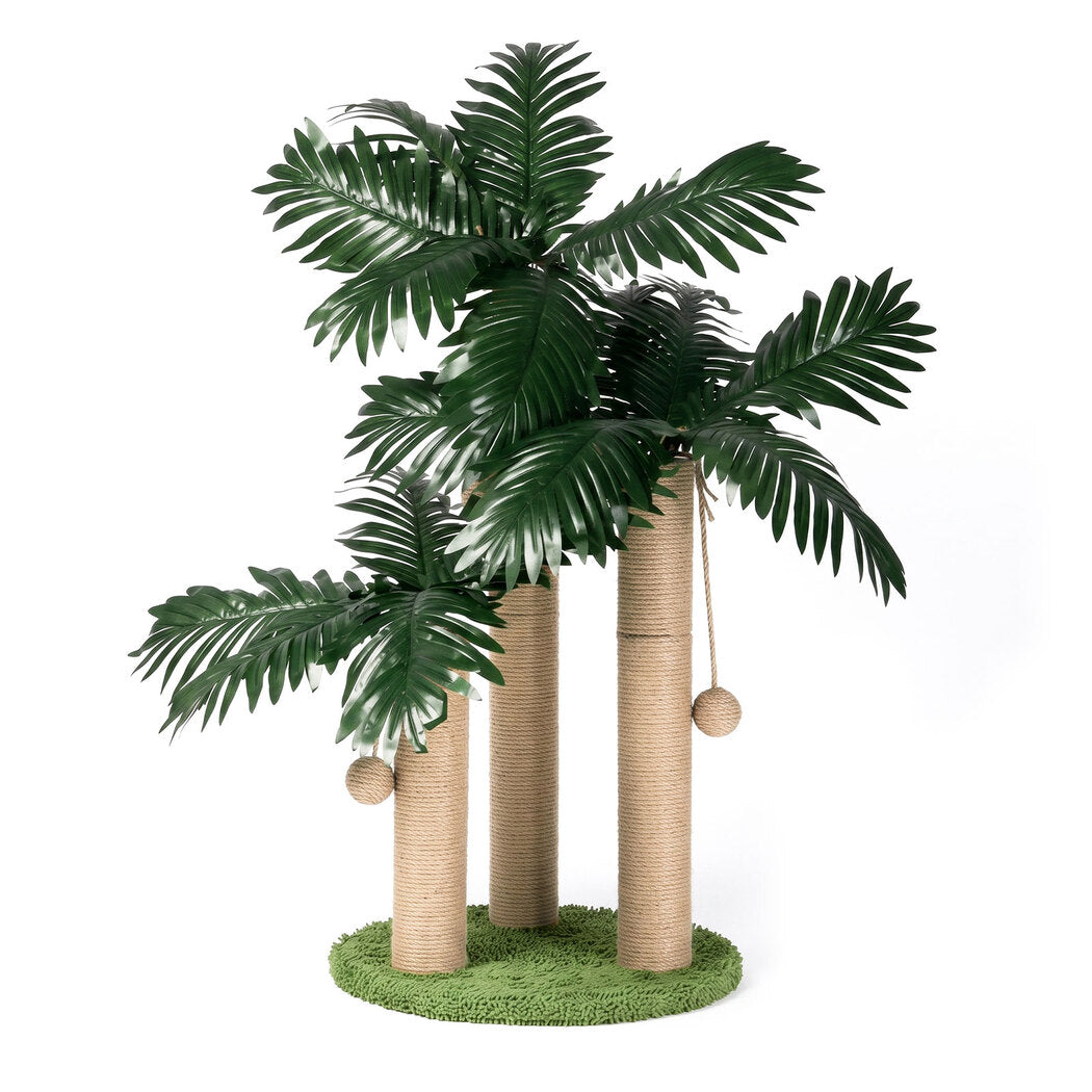 PaWz Cat Scratching Post 3 Heights Sisal Balls for Indoor Kitten Adult Green-2109799598560841729