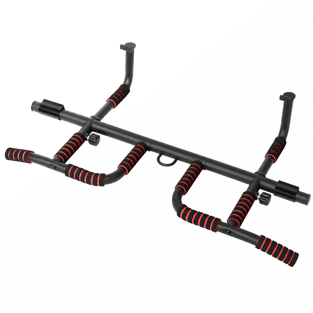 Centra Pull Up Bar Doorway No Drill 200kg Heavy Duty Carbon Steel for Home Black-2109799599676526593