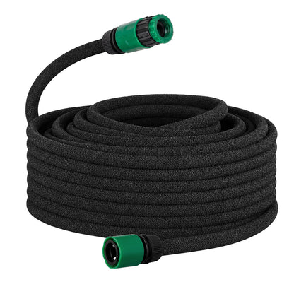 Traderight Soaker Hose 50M Deep Root Watering Even Flow for Garden Beds Black-2100035033468375040