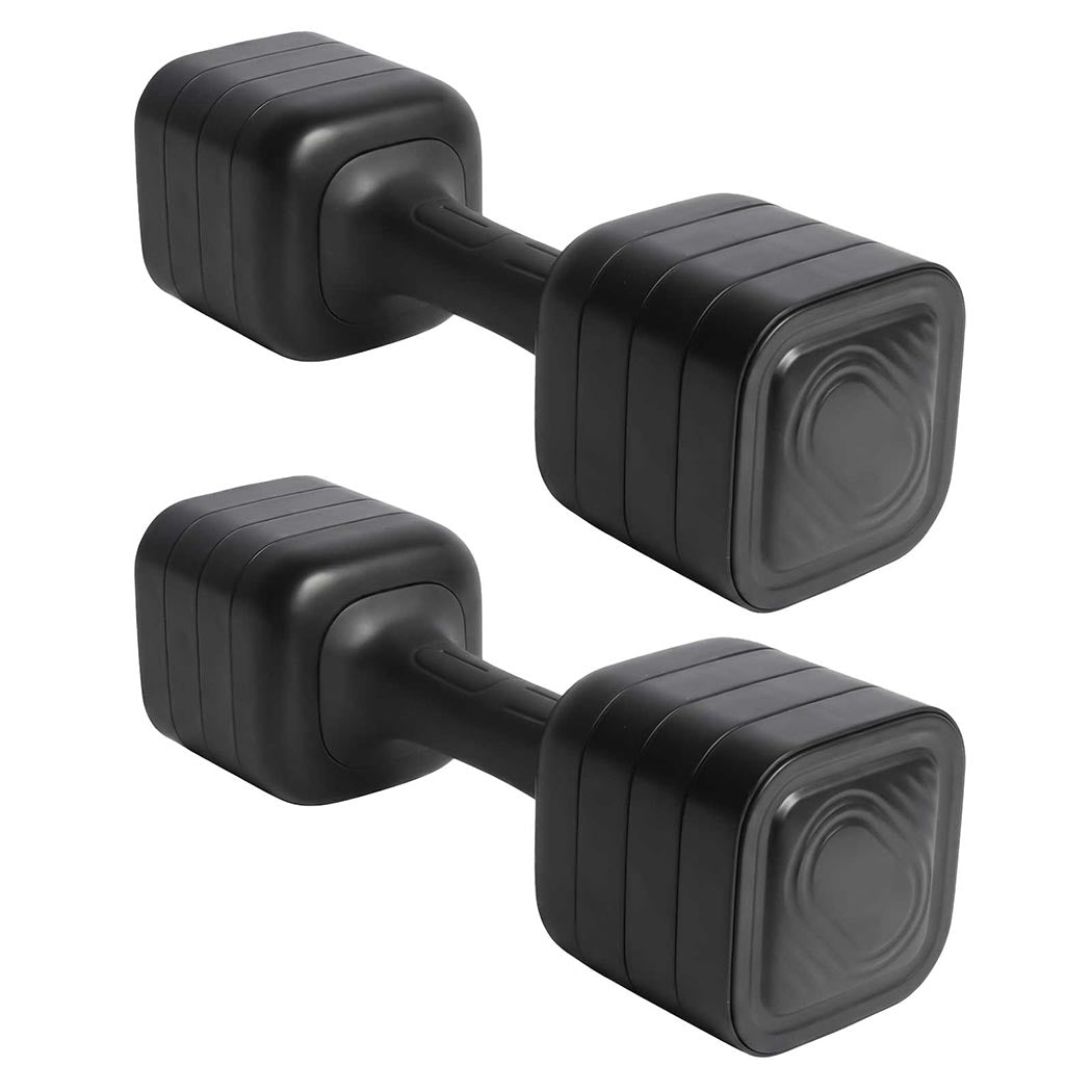 Centra Dumbbell Set Adjustable Dumbbells With TPU Grip For Home Gym Black 2pc-2109799599772995585