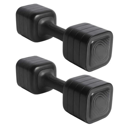 Centra Dumbbell Set Adjustable Dumbbells With TPU Grip For Home Gym Black 2pc-2109799599772995585