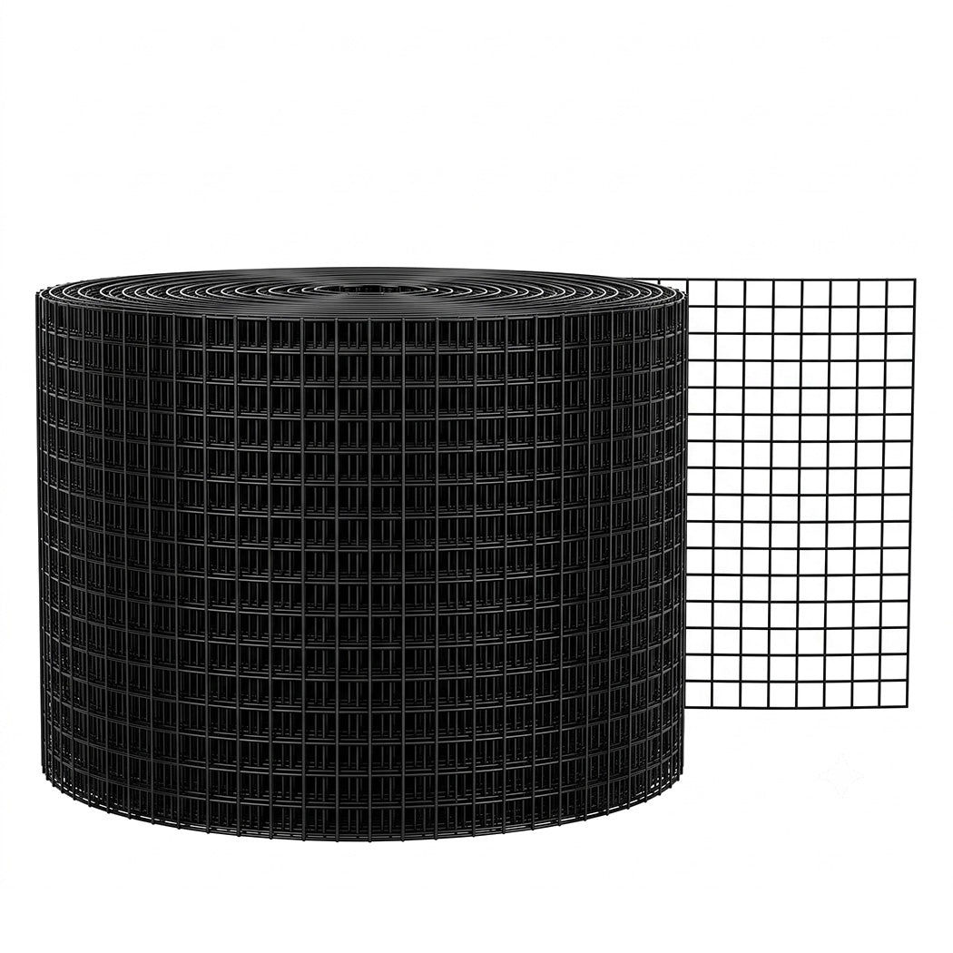 Mountview Bird Proofing Mesh Set PVC 60 Fixing Clips 30m for Solar Panel Black-2100035035343228928