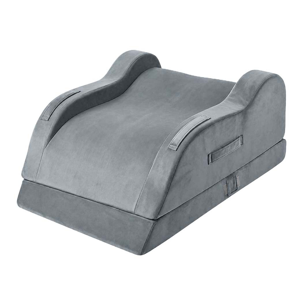 DreamZ Leg Elevation Pillow After Surgery Gel Memory Foam Double Leg Grey-2109799598040748033