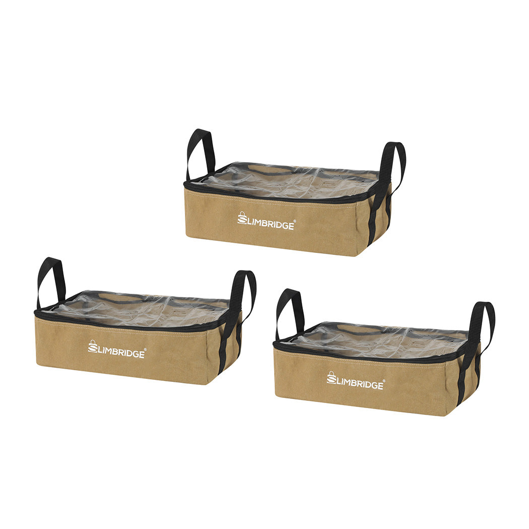 Slimbridge 3PCS Camping Canvas Storage Khaki-2065254372631252992