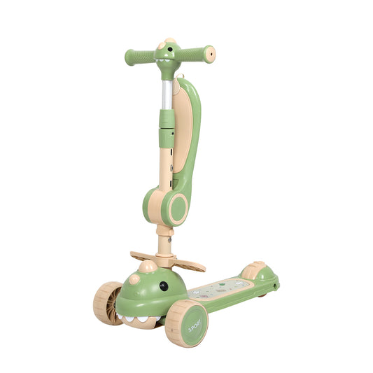 BoPeep Foldable Kids Scooter Flip-able Seat Green-2065254404709289985