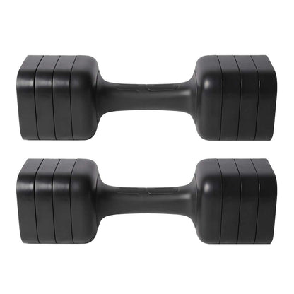 Centra Dumbbell Set Adjustable Dumbbells With TPU Grip For Home Gym Black 2pc-2109799599772995586