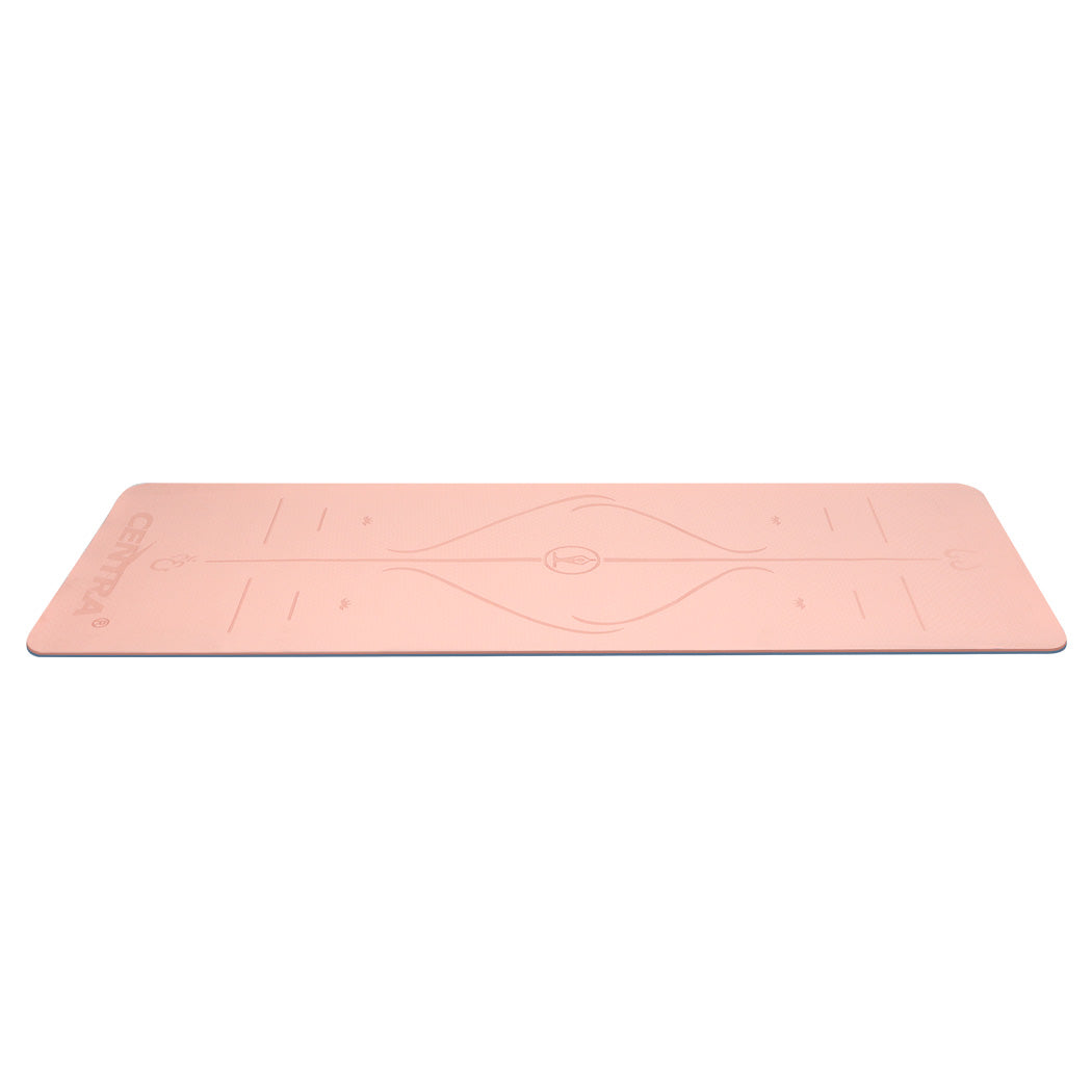 Centra Yoga Mat - Non-Slip Exercise & Fitness Mat, Pink