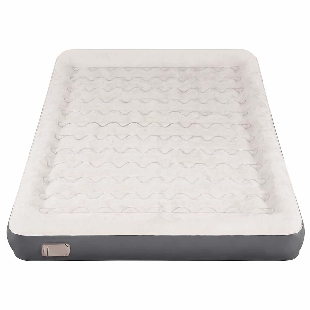 DreamZ Inflatable Mattress TPU Air Bed with Pillow Pump Camping Double Grey-2109799596723736578
